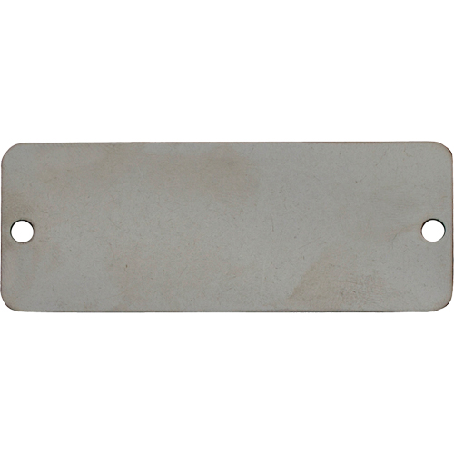 Blank Tags, Stainless Steel, 2" W x 1" H Oxford Builders Supplies Inc