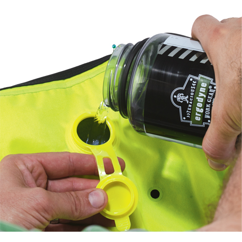 Chill-Its&reg; 6685 Dry Evaporative Cooling Vests, Medium, High Visibility Lime-Yellow Oxford Builders Supplies Inc