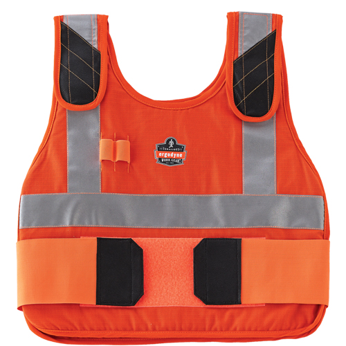 Vestes de refroidissement par changement de phase 6215HV, Petit/Moyen, Orange Oxford Builders Supplies Inc