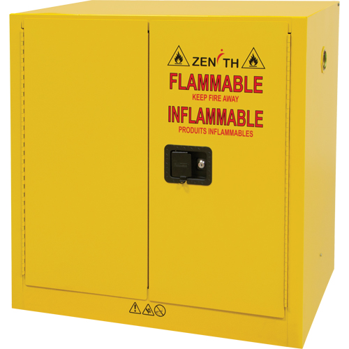 Flammable Storage Cabinet, 22 gal., 2 Door, 35" W x 35" H x 22" D Oxford Builders Supplies Inc