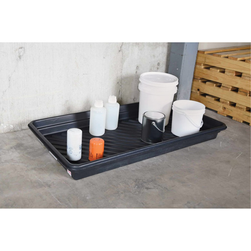 Ultra-Utility Trays&reg;, 12" L x 48" W x 4.75" H, 12 gal. Spill Capacity Oxford Builders Supplies Inc
