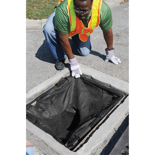 Square Ultra-Drain Guard&reg; Catch Basin Insert with Overflow Port, Oil & Sediment, 16" - 28" L x 20" - 36" W Oxford Builders Supplies Inc