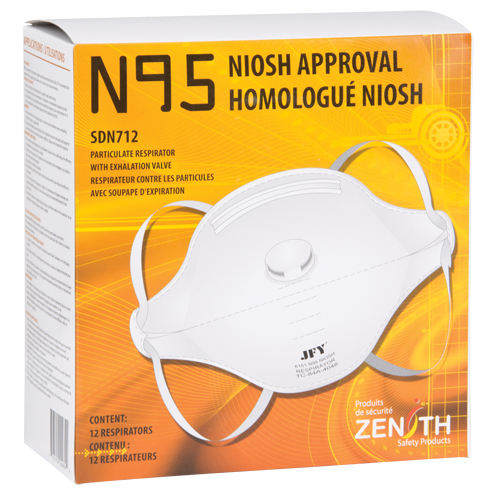 Particulate Respirator, N95, NIOSH Certified, Medium/Large Oxford Builders Supplies Inc