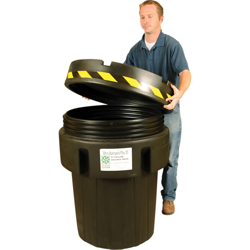 Baril de r&eacute;cup&eacute;ration Ultra-Recycled Overpack, 95 gal., Stationnaire Oxford Builders Supplies Inc