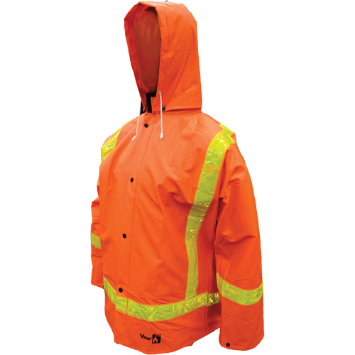 V&ecirc;tements imperm&eacute;ables en PVC ignifuges Open Road , Petit, Orange Oxford Builders Supplies Inc