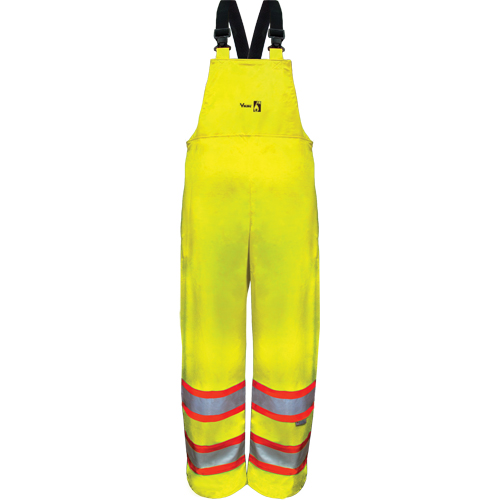 Hi-Vis FR/PU Safety Rain Bib Pants, 4X-Large Oxford Builders Supplies Inc