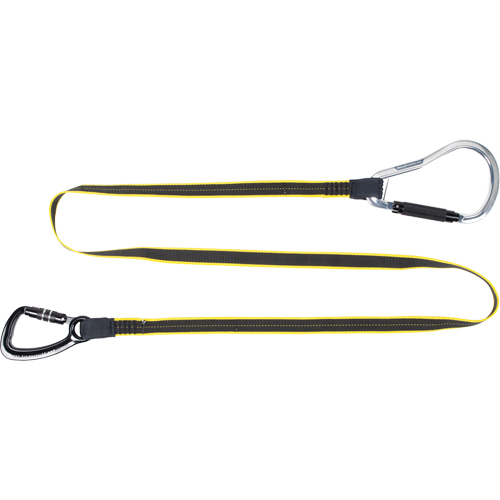 Longe de service lourd &agrave; garde-fou pour outil, Longueur fixe, Mousqueton double Oxford Builders Supplies Inc