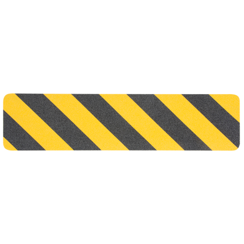 Premium Anti-Skid Tape, 6" x 24", Black & Yellow Oxford Builders Supplies Inc