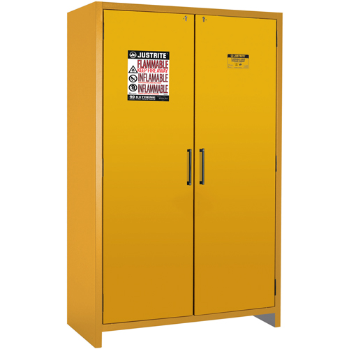 Armoire d'entreposage 90 minutes s&eacute;curitaire et conforme &agrave; la norme EN, 45 gal., 2 Porte(s), 46,97" La x 76,89" h x 24,21" p Oxford Builders Supplies Inc