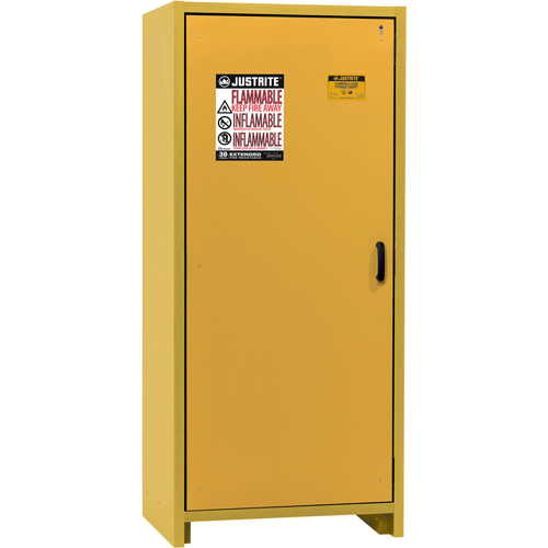 Armoire d'entreposage 30 minutes s&eacute;curitaire et conforme &agrave; la norme EN, 30 gal., 1 Porte(s), 34,02" La x 76,65" h x 24,21" p Oxford Builders Supplies Inc