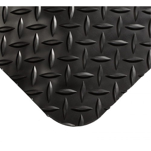 Tapis Smart No 497, Losange, 4' x 10' x 1", Noir, PVC/Ur&eacute;thane Oxford Builders Supplies Inc