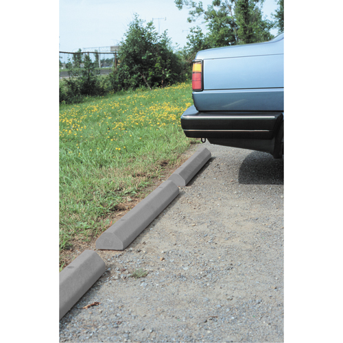 Car Stops, Plastic, 6' L, Grey Oxford Builders Supplies Inc