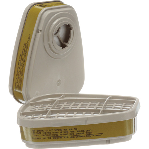 6000 Series Respirator Cartridges, Gas/Vapour Cartridge, Multi-Gas/Vapour Oxford Builders Supplies Inc