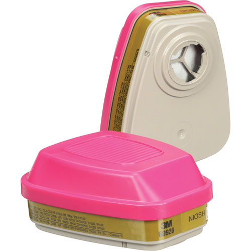 6000 Series Respirator Cartridges, Gas/Vapour Cartridge, Multi-Gas/Vapour/P100 Oxford Builders Supplies Inc