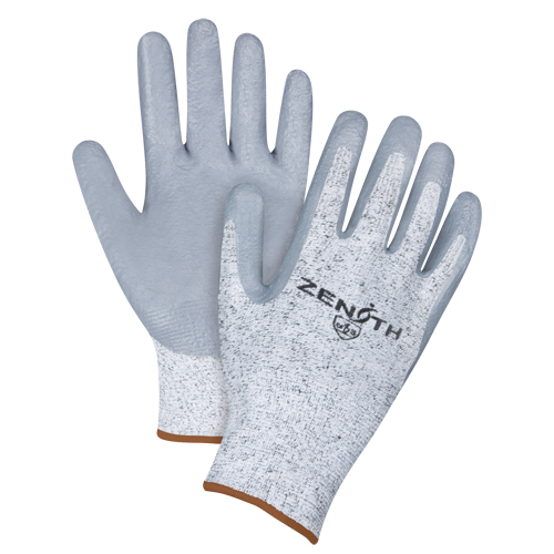 Gants &eacute;lastiques sans coutures r&eacute;sistants &agrave; la coupe, Taille Grand/9, Calibre 13, Rev&ecirc;tement Nitrile, Enveloppe en PEHP, ANSI/ISEA 105 niveau 2/EN 388 niveau 3 Oxford Builders Supplies Inc