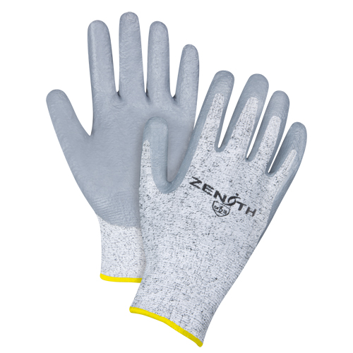 Gants &eacute;lastiques sans coutures r&eacute;sistants &agrave; la coupe, Taille 2T-Grand/11, Calibre 13, Rev&ecirc;tement Nitrile, Enveloppe en PEHP, ANSI/ISEA 105 niveau 2/EN 388 niveau 3 Oxford Builders Supplies Inc