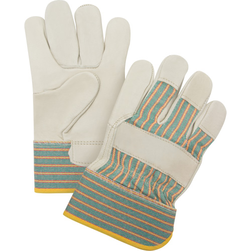 Gants pour ajusteur r&eacute;sistant &agrave; l'abrasion, Moyen, Paume en Cuir fleur de vache Oxford Builders Supplies Inc