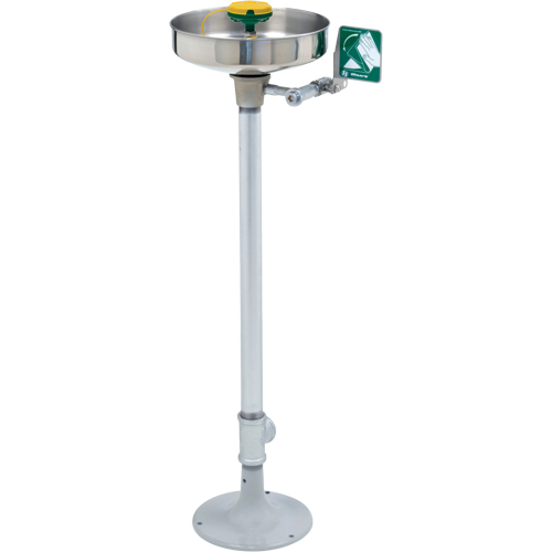 Axion&reg; Eye/Face Wash Station, Pedestal Installation, Stainless Steel Bowl Oxford Builders Supplies Inc