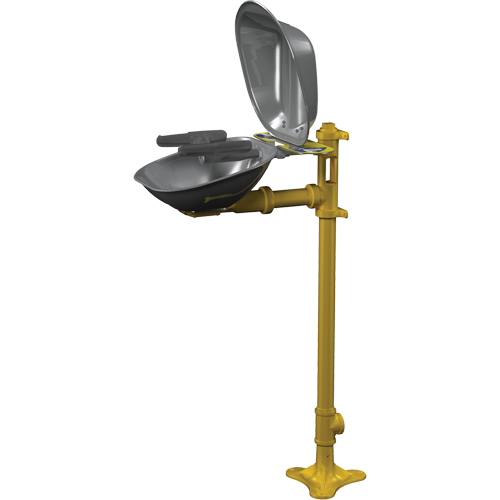 Halo Face/Eyewash Stations, Pedestal Installation, Stainless Steel Bowl Oxford Builders Supplies Inc