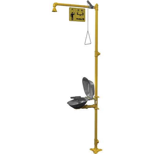 Combinaison de douche d'urgence & douche oculaire Halo Oxford Builders Supplies Inc