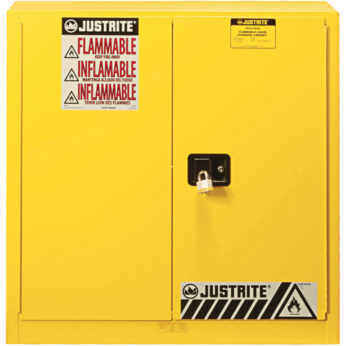 Armoire de s&eacute;curit&eacute; pour produits inflammables Ex Sure-Grip, 30 gal., 2 Porte(s), 36" La x 35" h x 24" p Oxford Builders Supplies Inc