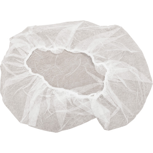 Non-Woven Bouffant Caps, Polypropylene, 18", White Oxford Builders Supplies Inc