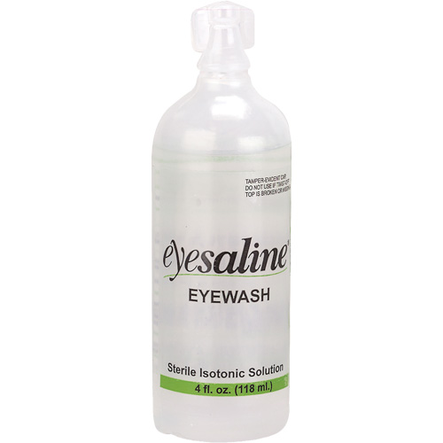 Bouteilles de solution saline pour douche oculaire, Bouteille Plein, 4 oz Oxford Builders Supplies Inc