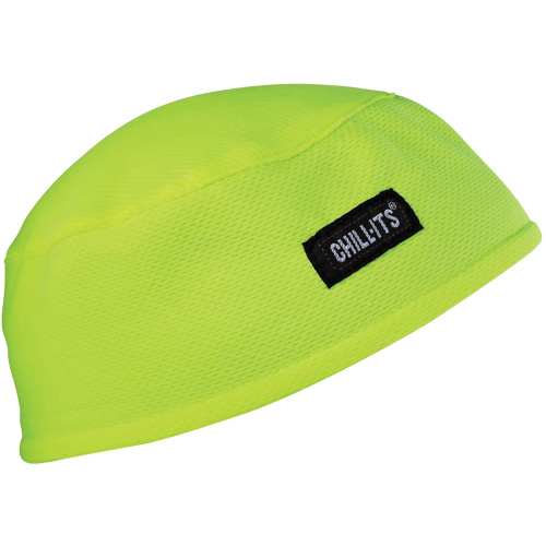 Chill-Its&reg; 6630 Cooling Skull Caps, Hi-Vis Lime Oxford Builders Supplies Inc