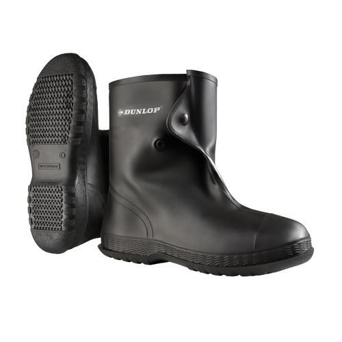 Bottillons de protection noirs de 10", PVC, Fermeture Bouton-pression, Convient &agrave; Hommes 6 - 7 Oxford Builders Supplies Inc