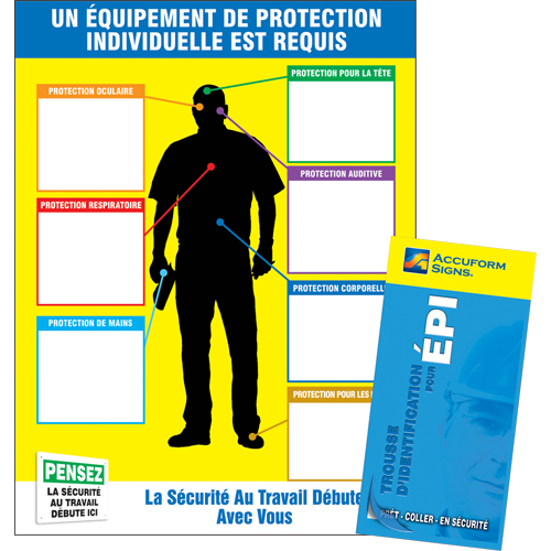 Tableau PPE-ID et livret d'&eacute;tiquettes Oxford Builders Supplies Inc