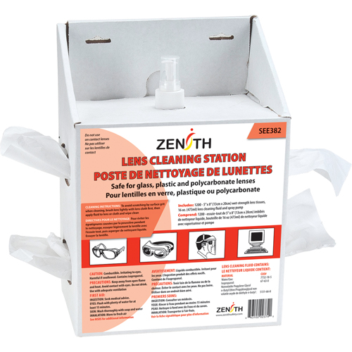 Poste de nettoyage jetables pour lentilles, Carton, 8" lo x 5" p x 12-1/2" h Oxford Builders Supplies Inc