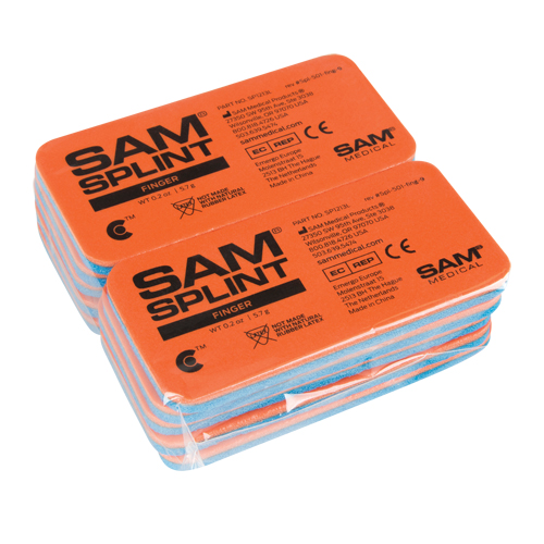 Attelles Sam, Doigt et orteil, Aluminium rembourr&eacute; au caoutchouc-mousse, 1-13/16", Classe 1 Oxford Builders Supplies Inc