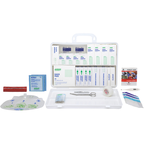 Trousse pour garderie - Trousses sp&eacute;cialis&eacute;es - Qu&eacute;bec, Dispositif m&eacute;dical Classe 1, Boîte en plastique Oxford Builders Supplies Inc