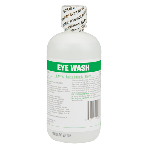Eyewash, Full Bottle, 250 ml Oxford Builders Supplies Inc