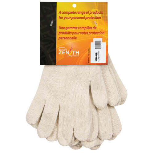 Gants en tricot de poids lourd, Poly/coton, Calibre 7, T-Grand Oxford Builders Supplies Inc