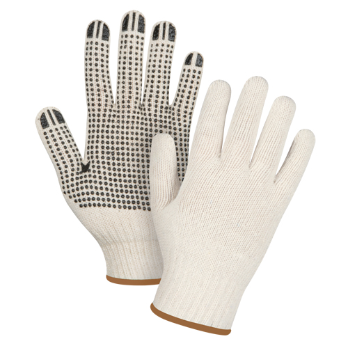 Gants tricot&eacute;s de poids lourd, Poly/coton, Un c&ocirc;t&eacute;, Calibre 7, Grand Oxford Builders Supplies Inc