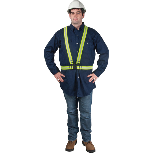 Harnais de s&eacute;curit&eacute; d'usage standard, Jaune lime haute visibilit&eacute;, Couleur r&eacute;fl&eacute;chissante Argent, 3T-Grand Oxford Builders Supplies Inc