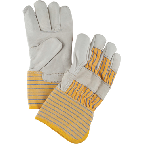 Abrasion-Resistant Winter-Lined Fitters Gloves, Large, Grain Cowhide Palm, Cotton Fleece Inner Lining Oxford Builders Supplies Inc