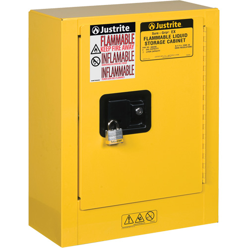 Mini-armoires de s&eacute;curit&eacute; Sure-Grip EX pour produits inflammables, 2 gal., 1 Porte(s), 17" La x 22" h x 8" p Oxford Builders Supplies Inc