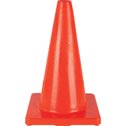 C&ocirc;ne de couleur pour la signalisation, 18", Orange Oxford Builders Supplies Inc