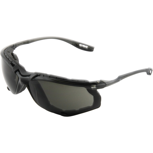 Lunettes de s&eacute;curit&eacute; avec joint en mousse Virtua, Lentille Grise/fum&eacute;e, Antibu&eacute;e, ANSI Z87+/R&eacute;pond ou surpasse la norme CSA Z94.3 Oxford Builders Supplies Inc