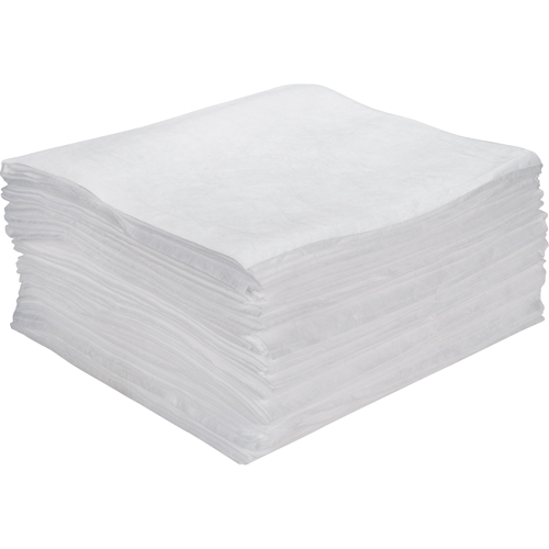 Premium Meltblown Sorbent Pads, Oil Only, 15" x 18", 15 gal. Absorbancy Oxford Builders Supplies Inc