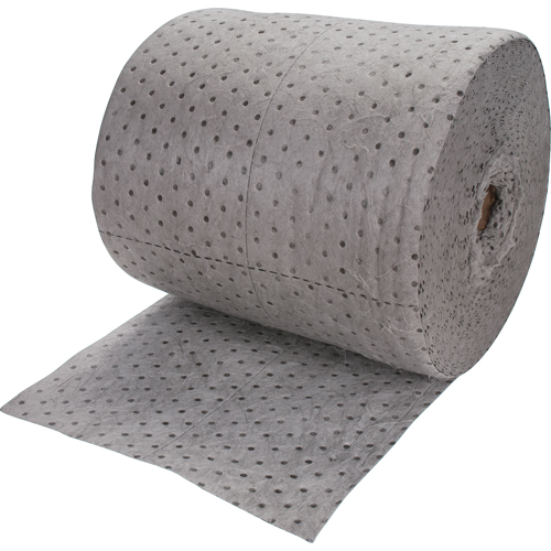 Rouleaux absorbants li&eacute;s de premi&egrave;re qualit&eacute;, Poids moyen, 150' lo x 15" la, Absorption 20 gal. Oxford Builders Supplies Inc