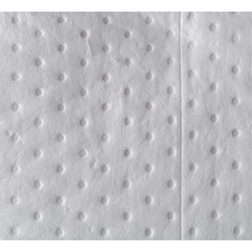 Feuilles absorbantes li&eacute;es de premi&egrave;re qualit&eacute;, Huile seulement, 15" x 17", 8 gal. d'absorption Oxford Builders Supplies Inc