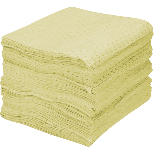 Premium Fine Fiber Sorbent Pads, Hazmat, 15" x 17", 30 gal. Absorbancy Oxford Builders Supplies Inc