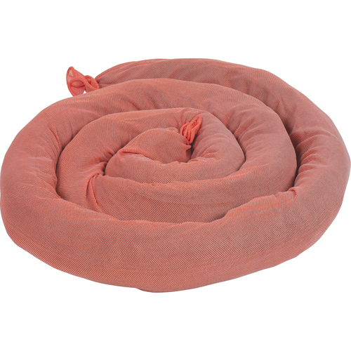 Remblais tubulaires absorbants, Mati&egrave;res dangereuses, Absorption 50 gal., 3" la x 8' lo, Pqt de 15 Oxford Builders Supplies Inc