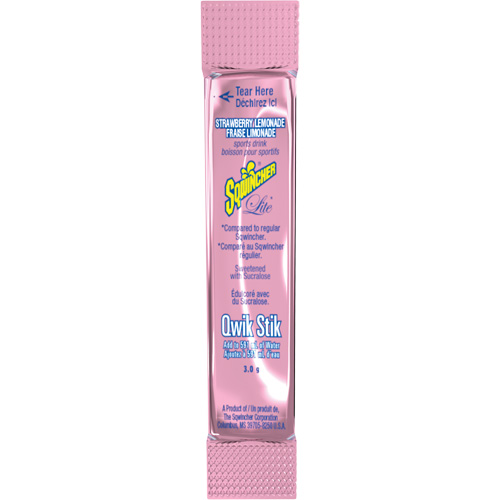 Sqwincher&reg; ZERO&reg; Qwik Stik Rehydration Drink, Single Serve, Strawberry lemonade Oxford Builders Supplies Inc
