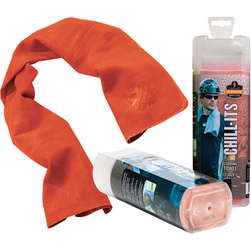 Chill-Its&reg; 6602 Cooling Towels, Hi-Vis Orange Oxford Builders Supplies Inc