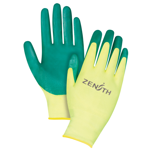 Gants de premi&egrave;re qualit&eacute; ZX-3, 11/2T-Grand, R&ecirc;vetement Nitrile, Calibre 15, Enveloppe en Nylon Oxford Builders Supplies Inc