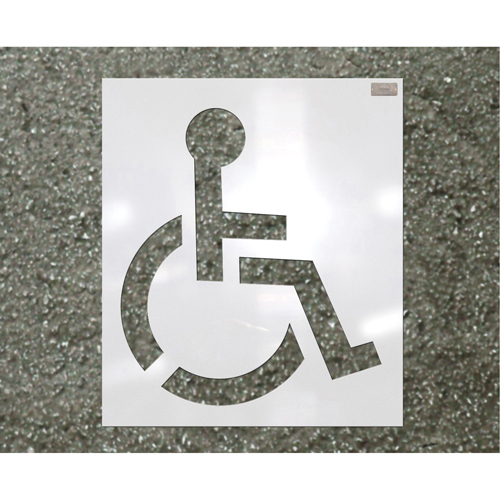 Pochoirs pour parc de stationnement, Pictogramme, 39" Oxford Builders Supplies Inc